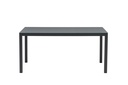 Mesa de comedor Adin 160*90 alum.antracita  cristal antracita