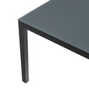 Mesa de comedor Adin 200*90 alum.antracita  cristal antracita