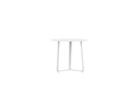 Mesa auxiliar Bangor diam 60cm aluminio blanco