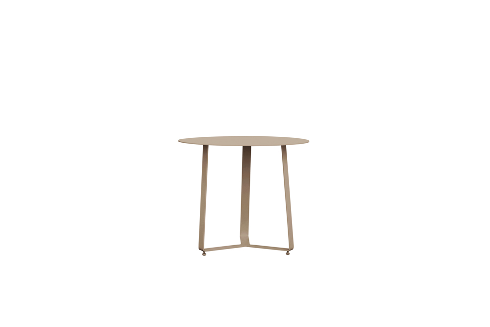 Mesa auxiliar Bangor diam 60cm aluminio taupe