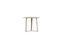 Mesa auxiliar Bangor diam 60cm aluminio taupe