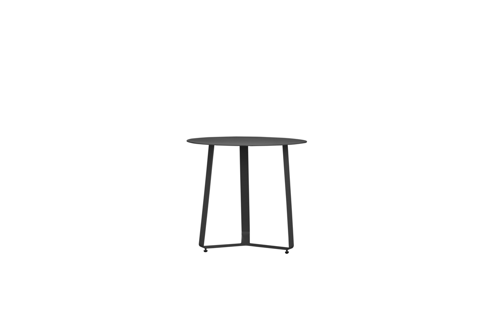 Mesa auxiliar Bangor diam 60cm aluminio antracita