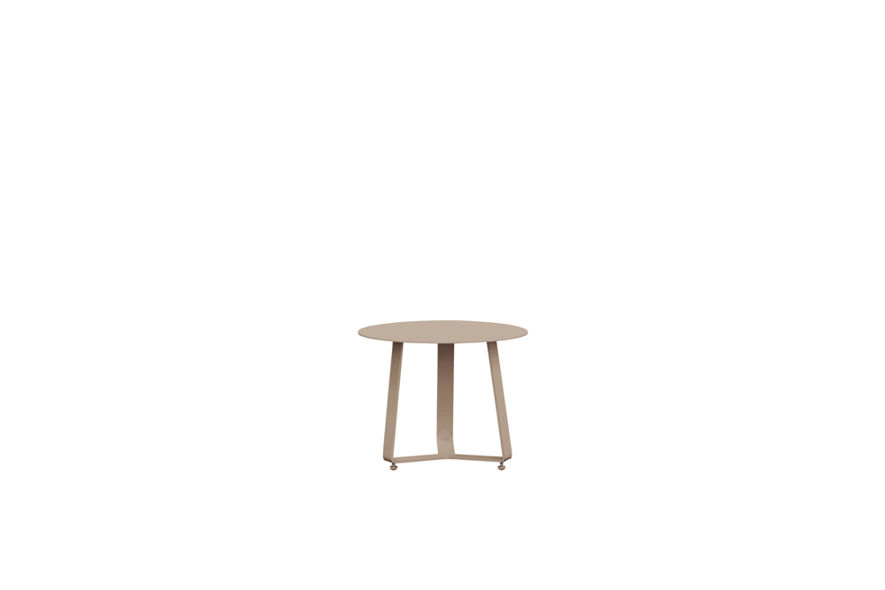 Mesa auxiliar Bangor diam. 45cm aluminio taupe