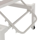 Tumbona Bangor aluminio blanco y textilene gris claro