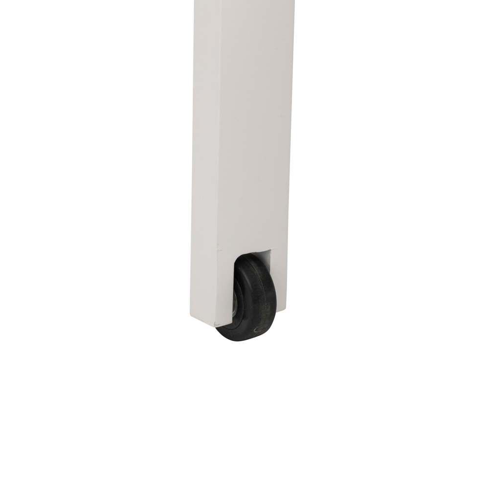 Tumbona Bangor aluminio blanco y textilene gris claro