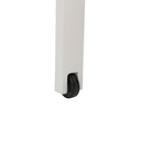 Tumbona Bangor aluminio blanco y textilene gris claro