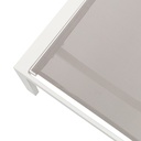 Tumbona Bangor aluminio blanco y textilene gris claro