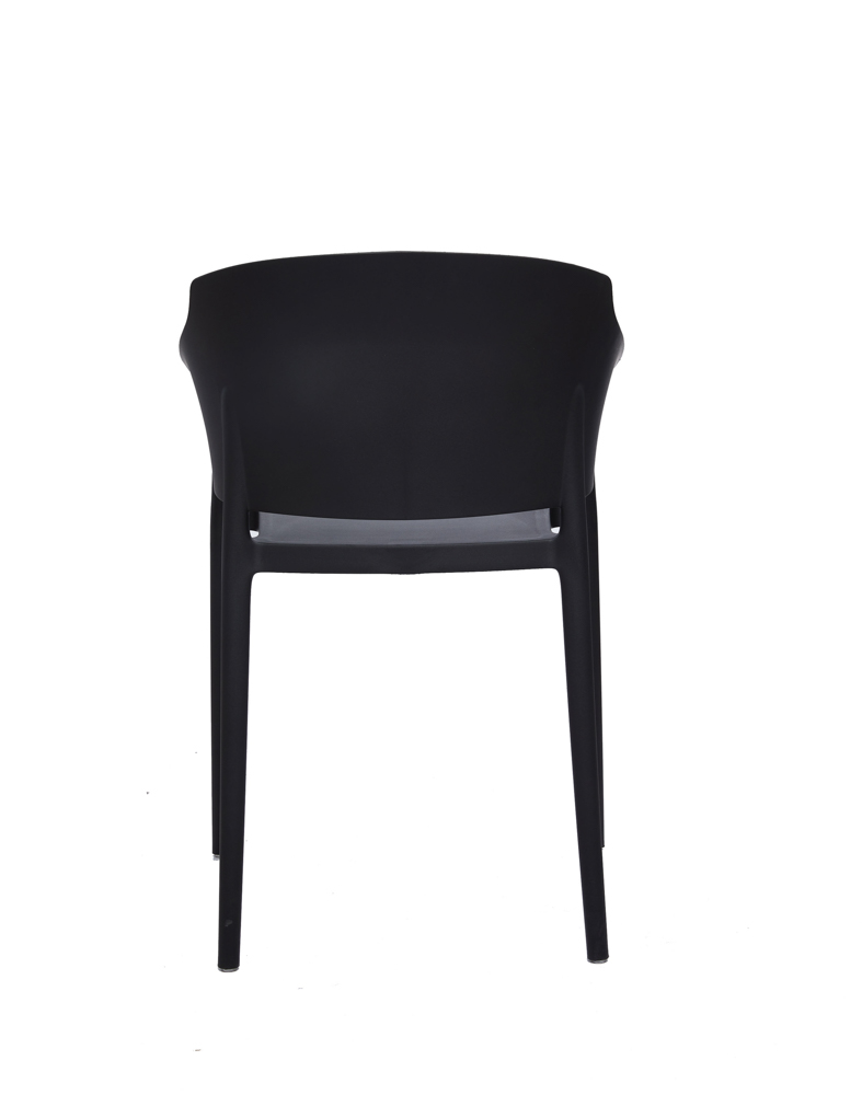 Silla con brazos Roy negra
