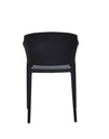 Silla con brazos Roy negra