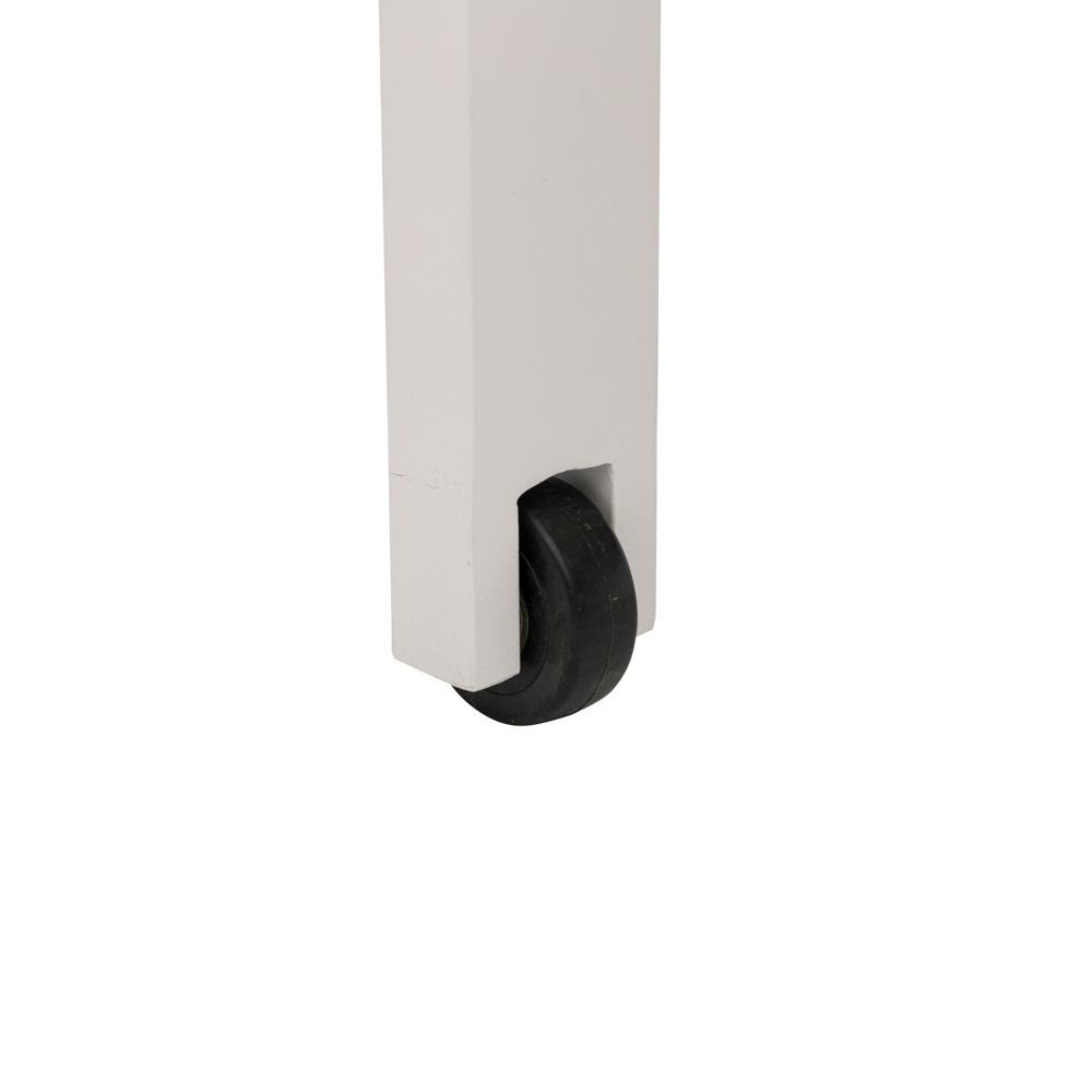 Tumbona Bangor aluminio blanco y textilene taupe