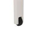 Tumbona Bangor aluminio blanco y textilene taupe
