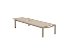Tumbona Bangor aluminio taupe y textilene taupe
