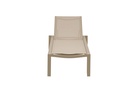 Tumbona Bangor aluminio taupe y textilene taupe