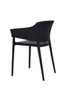 Silla con brazos Roy negra