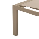 Tumbona Bangor aluminio taupe y textilene taupe