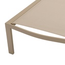 Tumbona Bangor aluminio taupe y textilene taupe