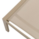 Tumbona Bangor aluminio taupe y textilene taupe