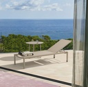 Tumbona Bangor aluminio taupe y textilene taupe