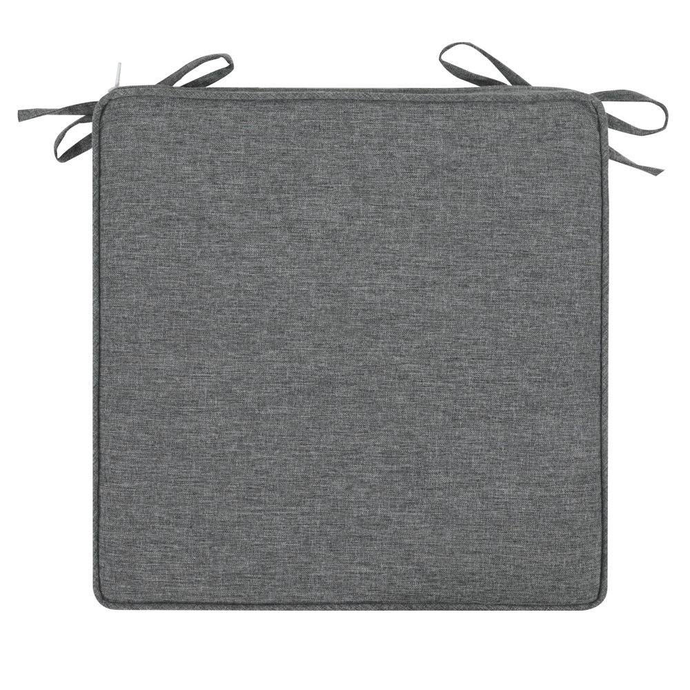 Cojin de asiento 36x36x5cm color gris marino
