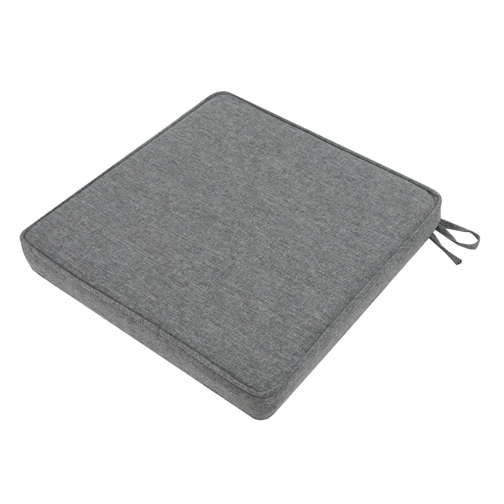 Cojin de asiento 36x36x5cm color gris marino