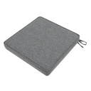 Cojin de asiento 36x36x5cm color gris marino