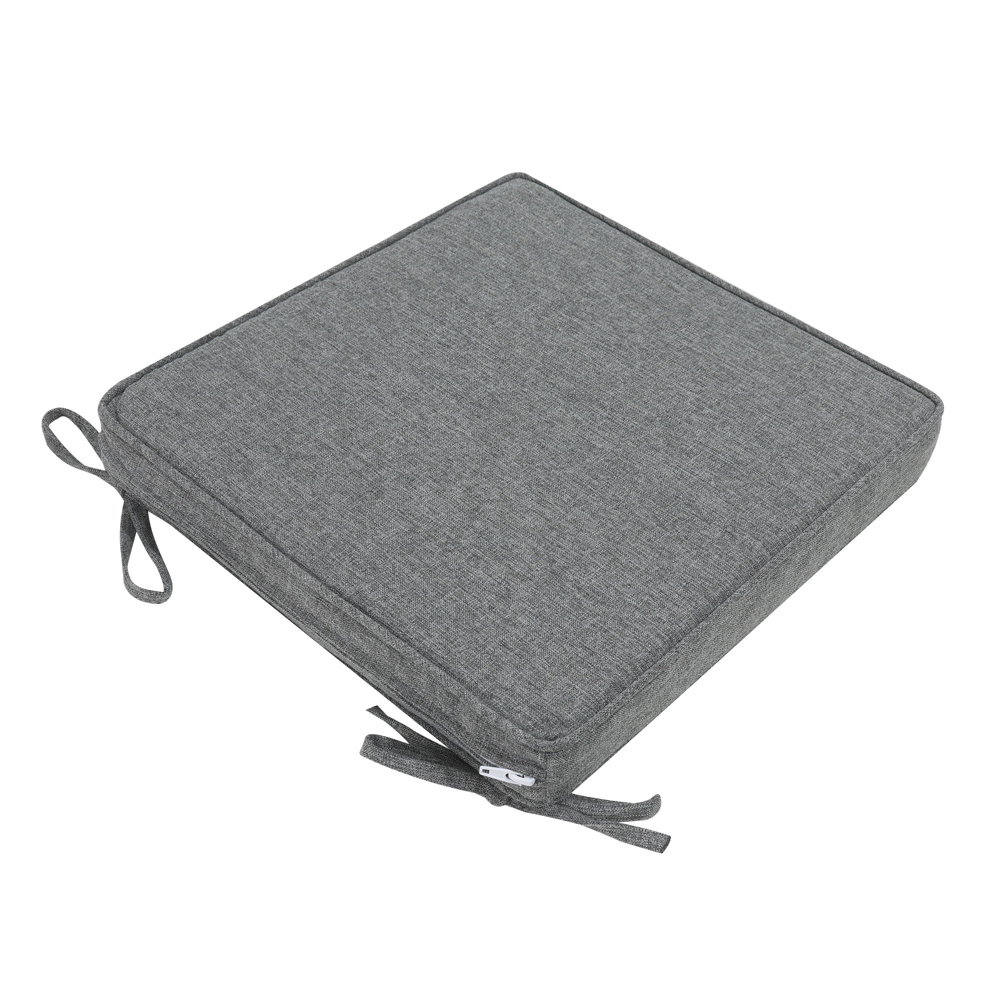 Cojin de asiento 36x36x5cm color gris marino