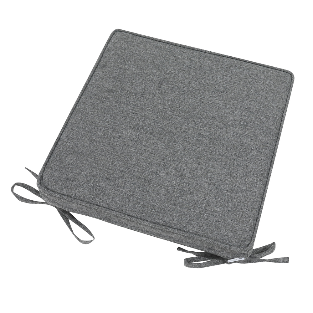 Cojin de asiento 36x36x5cm color gris marino