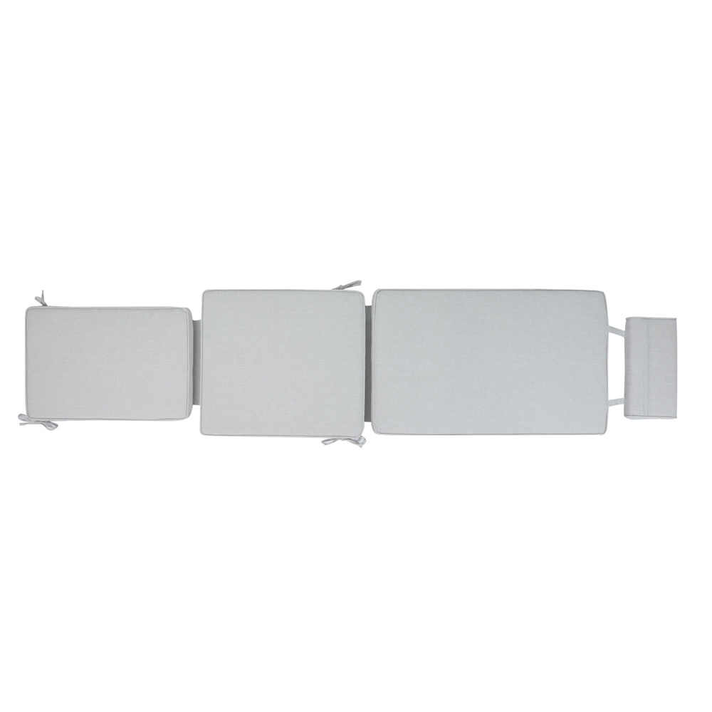 Cojin para tumbona Danao 50x190x5cm color gris claro