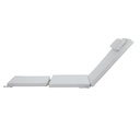 Cojin para tumbona Danao 50x190x5cm color gris claro