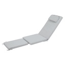 Cojin para tumbona Danao 50x190x5cm color gris claro