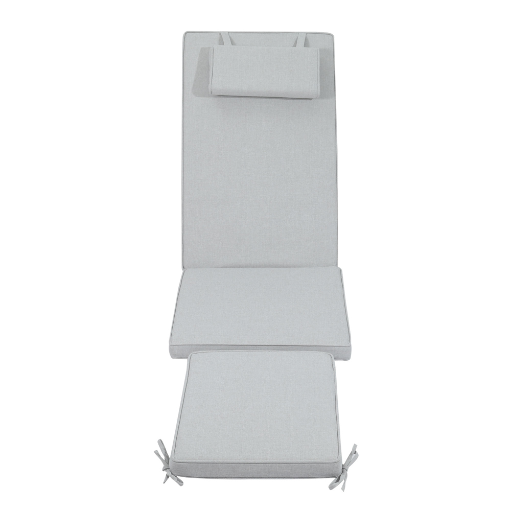 Cojin para tumbona Danao 50x190x5cm color gris claro