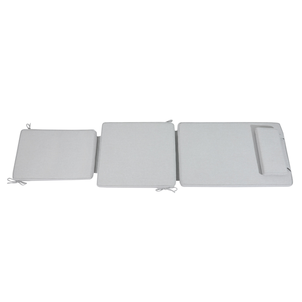 Cojin para tumbona Danao 50x190x5cm color gris claro