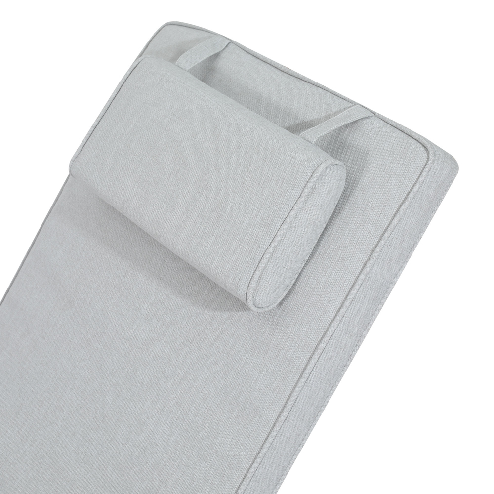 Cojin para tumbona Danao 50x190x5cm color gris claro