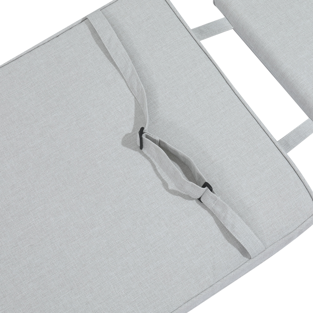 Cojin para tumbona Danao 50x190x5cm color gris claro