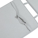 Cojin para tumbona Danao 50x190x5cm color gris claro