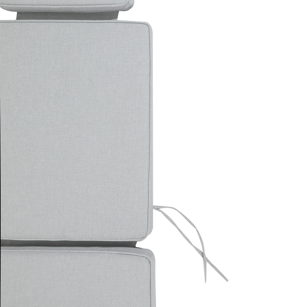 Cojin para tumbona Danao 50x190x5cm color gris claro