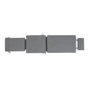 Cojin para tumbona Danao 50x190x5cm color gris marino