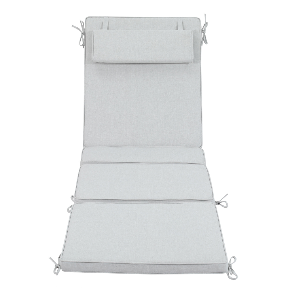 Cojin para tumbona Mati 50x180x5cm color gris claro