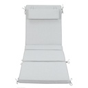 Cojin para tumbona Mati 50x180x5cm color gris claro