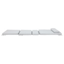 Cojin para tumbona Mati 50x180x5cm color gris claro