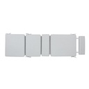 Cojin para tumbona Mati 50x180x5cm color gris claro