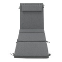 Cojin para tumbona Mati 50x180x5cm color gris marino