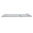 Cojin para tumbona  Roxas 59x193x5cm color  gris claro