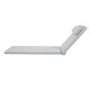 Cojin para tumbona  Roxas 59x193x5cm color  gris claro