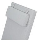 Cojin para tumbona  Roxas 59x193x5cm color  gris claro