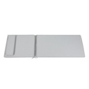 Cojin para tumbona  Roxas 59x193x5cm color  gris claro