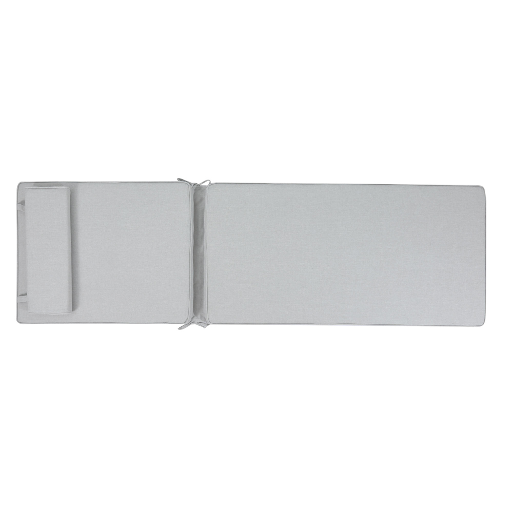 Cojin para tumbona  Roxas 59x193x5cm color  gris claro