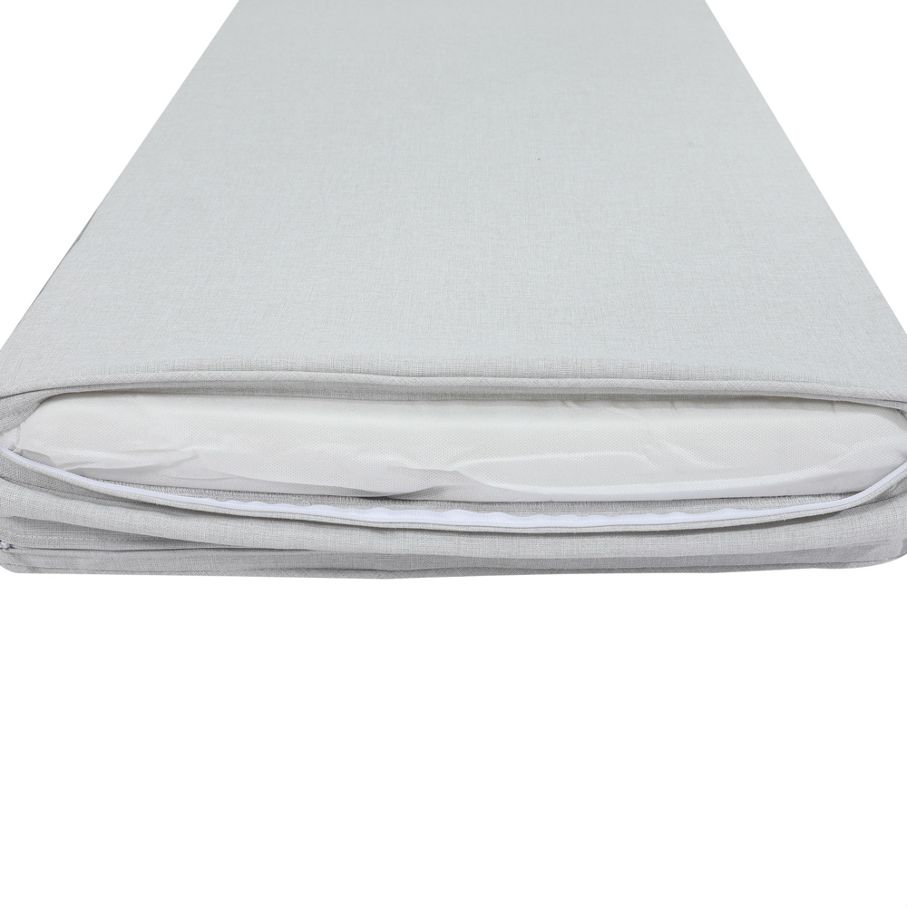 Cojin para tumbona  Roxas 59x193x5cm color  gris claro
