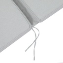 Cojin para tumbona  Roxas 59x193x5cm color  gris claro