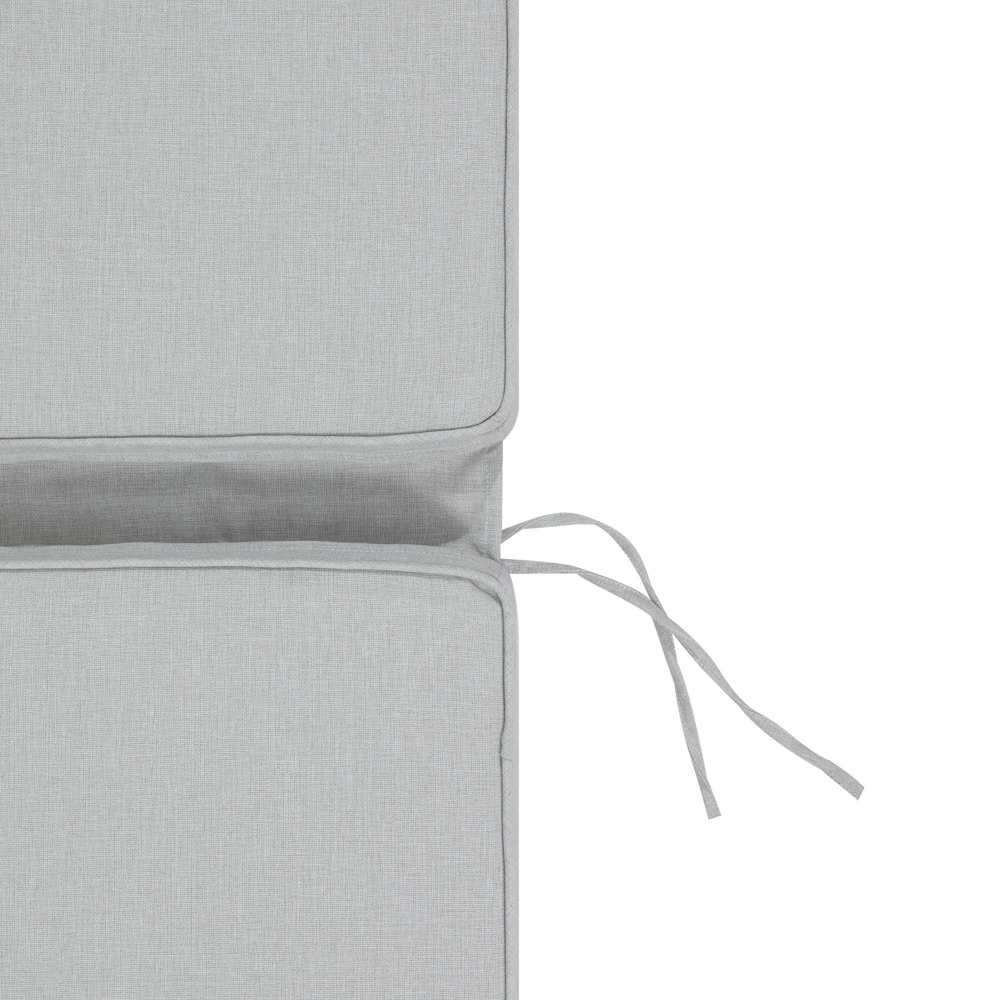 Cojin para tumbona  Roxas 59x193x5cm color  gris claro